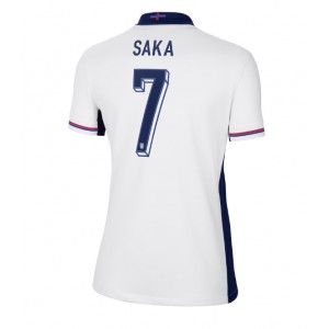 Fotbalové Dres Anglie Bukayo Saka #7 Dámské Domácí Oblečení ME 2024 Krátký Rukáv